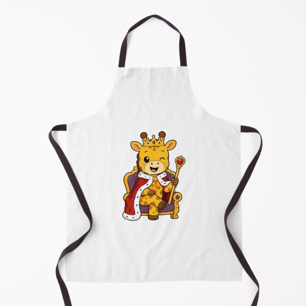 Item preview, Cute Giraffe King Cartoon – Royal Animal Character designed and sold by Krincydigitalart.