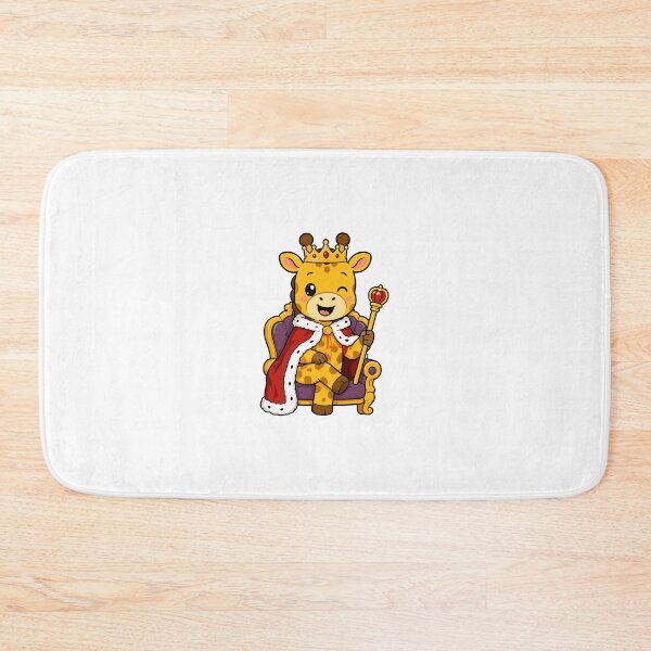 Item preview, Cute Giraffe King Cartoon – Royal Animal Character designed and sold by Krincydigitalart.