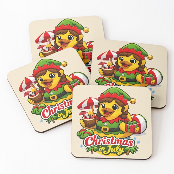 Item preview, Elfette Duck Christmas In July designed and sold by BROHLine Studio.