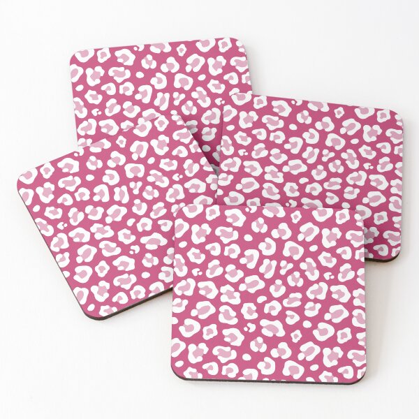 Item preview, Magenta and White leopard print designed and sold by pattern-archive.
