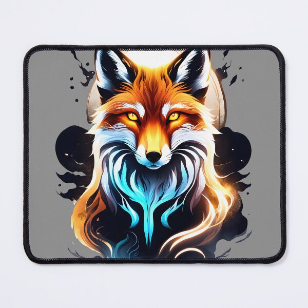 Item preview, Spiritual Neon Fox Illustration designed and sold by Ikbel Studio.