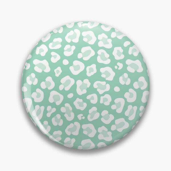 Item preview, Mint and White leopard print designed and sold by pattern-archive.