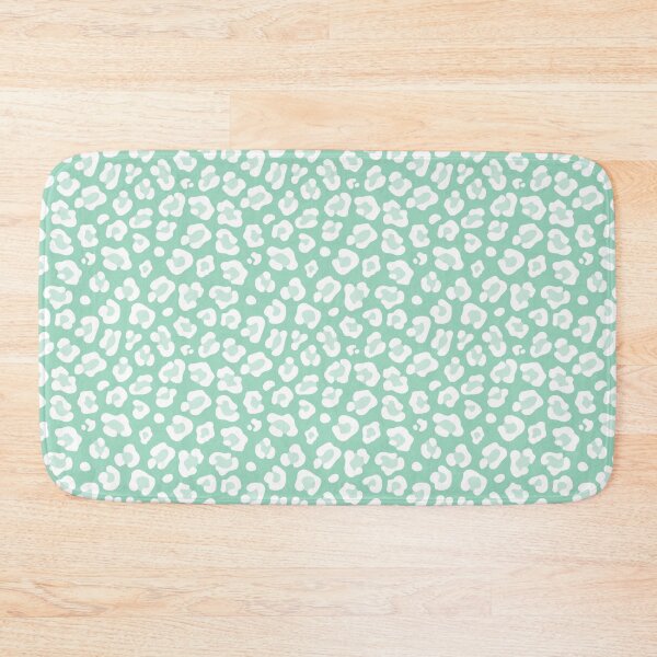 Item preview, Mint and White leopard print designed and sold by pattern-archive.