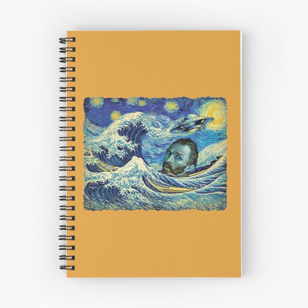 Item preview, The Starry Wave Voyage - Van Gogh UFO Parody designed and sold by ARTIZIT.