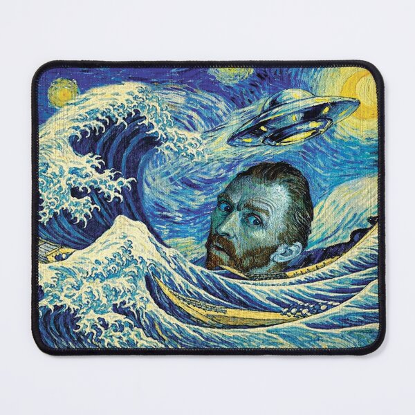 Item preview, The Starry Wave Voyage - Van Gogh UFO Parody designed and sold by ARTIZIT.