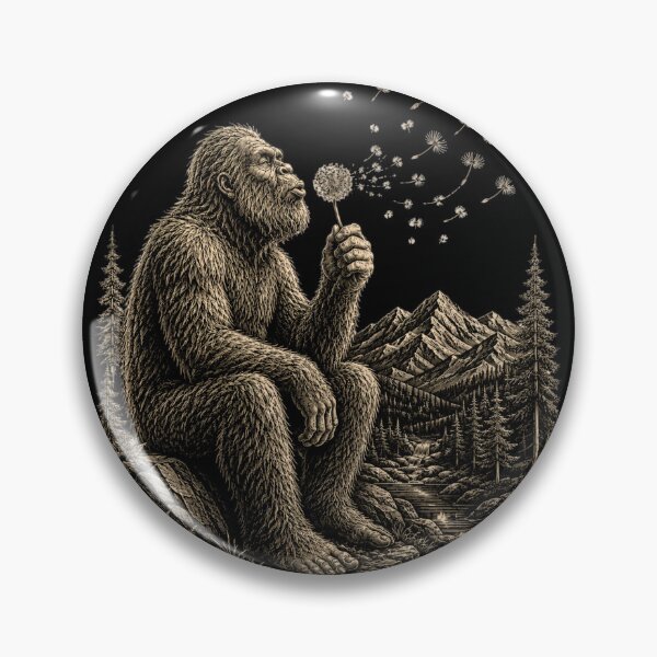 Item preview, Bigfoot Blowing Dandelion Gift For Backpackers And Nature Enthusiasts designed and sold by kndcreative.