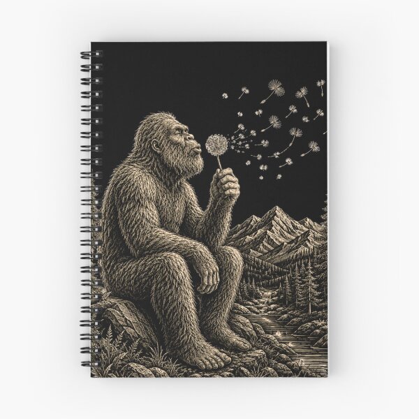 Item preview, Bigfoot Blowing Dandelion Gift For Backpackers And Nature Enthusiasts designed and sold by kndcreative.