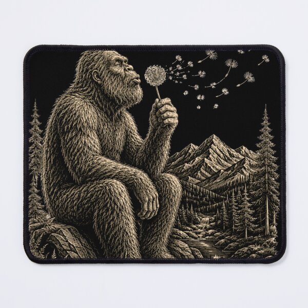 Item preview, Bigfoot Blowing Dandelion Gift For Backpackers And Nature Enthusiasts designed and sold by kndcreative.