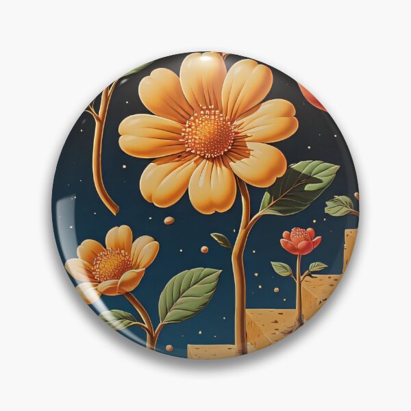 Item preview, A surreal flower garden rises on stepped pedestals. designed and sold by Mianku | Für das Leben.