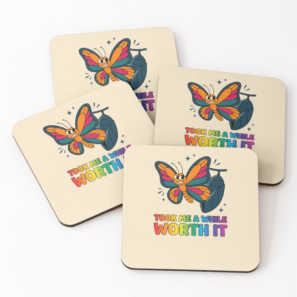 Item preview, Took Me A While Worth It Butterfly Pride Graphic — LGBT Coming Out Journey Humor  designed and sold by SkTee2k.
