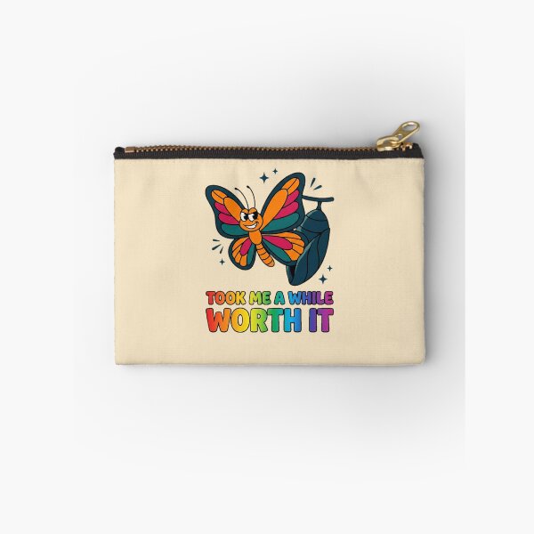 Item preview, Took Me A While Worth It Butterfly Pride Graphic — LGBT Coming Out Journey Humor  designed and sold by SkTee2k.