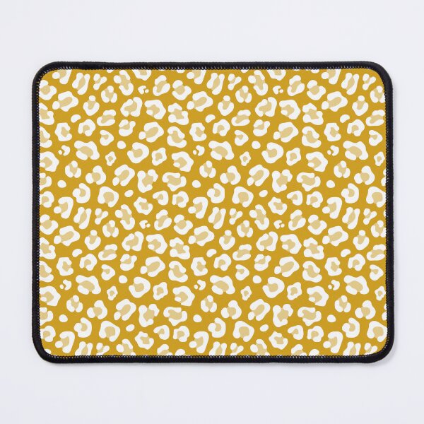 Item preview, Mustard and White leopard print designed and sold by pattern-archive.