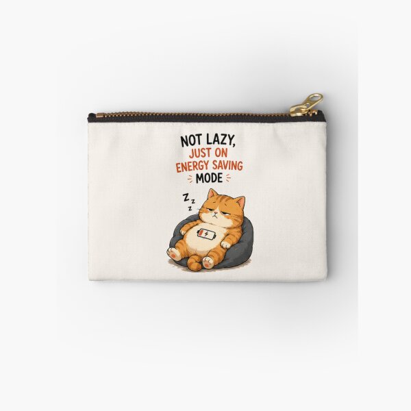 Item preview, Funny Orange Cat Quote – Not Lazy Just on Energy Saving Mode designed and sold by Siti Hoiriyah.