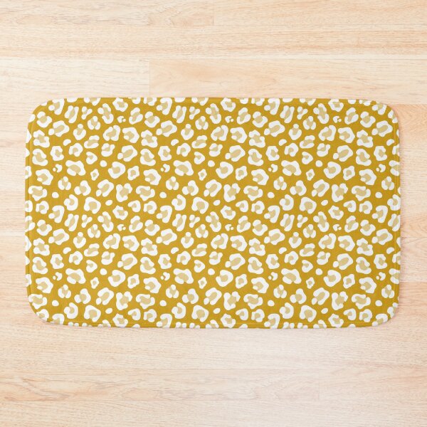 Item preview, Mustard and White leopard print designed and sold by pattern-archive.