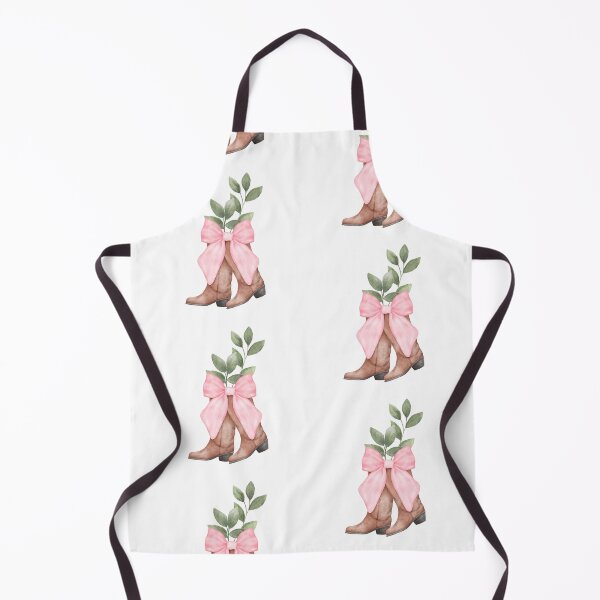 Artikelvorschau, Braune Stiefel mit rosa Schleife und Grünzeug entworfen und verkauft von DeBooBoo Prints.