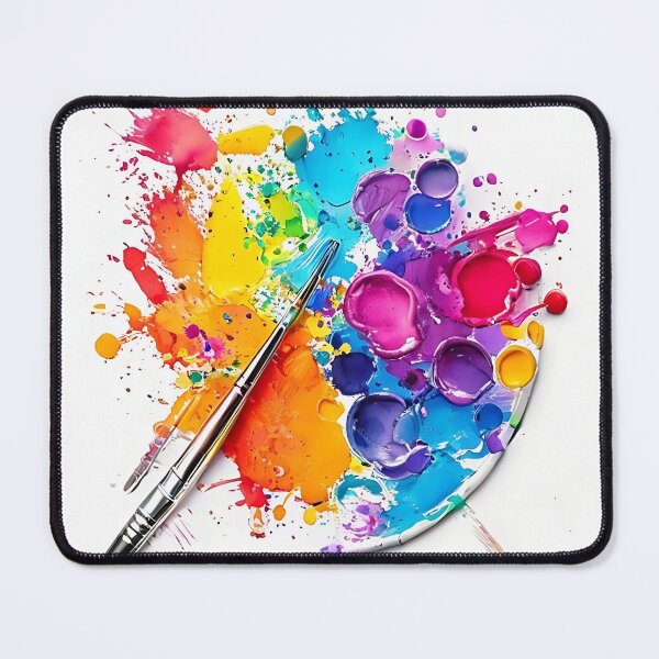 Item preview, Paint Splash: Colorful Palette with Paint Blobs Wa designed and sold by Mercella-Inc.