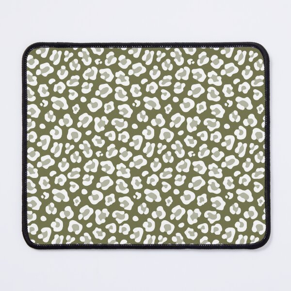 Item preview, Olive and White leopard print designed and sold by pattern-archive.