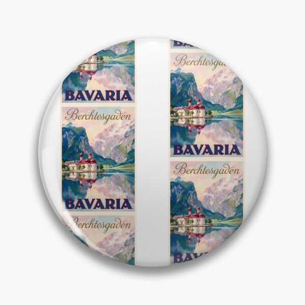Item preview, Vintage Berchtesgaden Travel Poster St. Bartholomä Königssee designed and sold by Digital Dreams Arts.