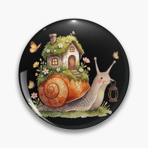 Item preview, Woodland Snail House Sticker | Cozy Cottagecore Fantasy Creature designed and sold by AillustriaAK.
