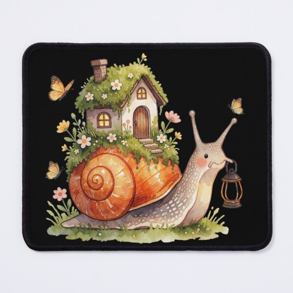 Item preview, Woodland Snail House Sticker | Cozy Cottagecore Fantasy Creature designed and sold by AillustriaAK.