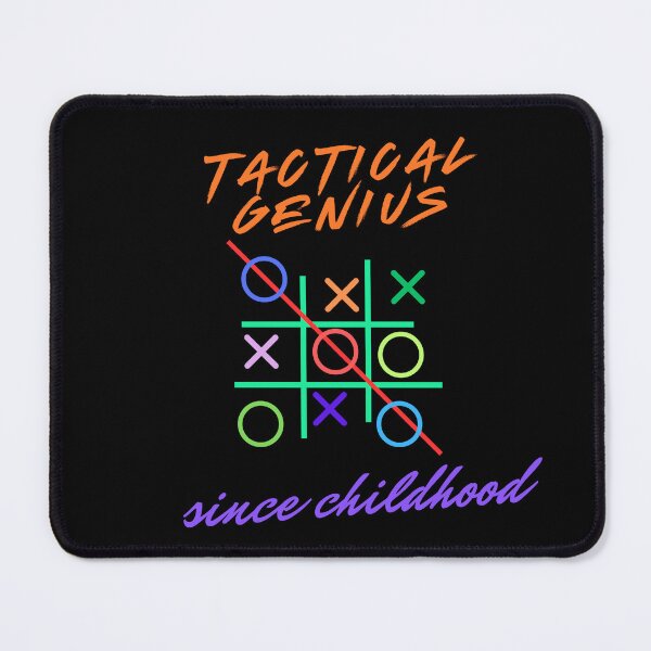 Item preview, Tactical Genius Since Childhood Tic Tac Toe Retro Design designed and sold by PMDesignStudio.