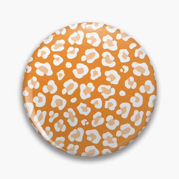 Item preview, Orange and White leopard print designed and sold by pattern-archive.
