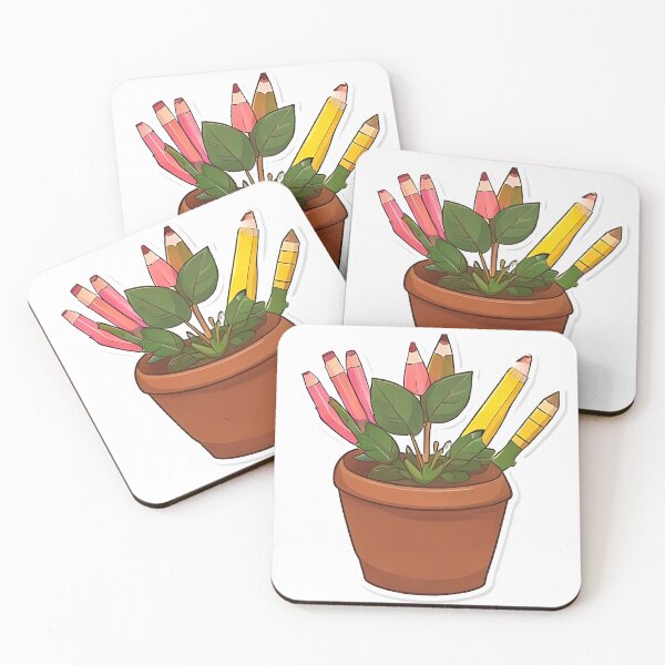 Item preview, Pencil Plant: Terracotta Pot with Pencils and Eras designed and sold by Mercella-Inc.