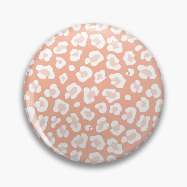 Item preview, Peach and White leopard print designed and sold by pattern-archive.