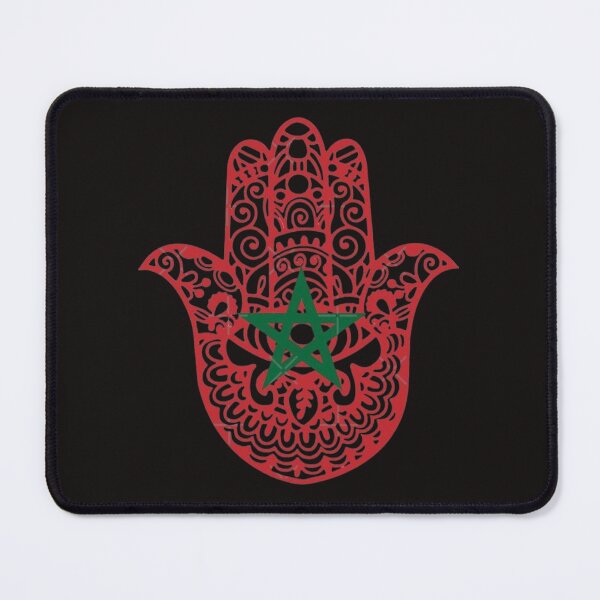 Item preview, Traditional Moroccan Hamsa Hand Mandala Art designed and sold by BenlaarShop.