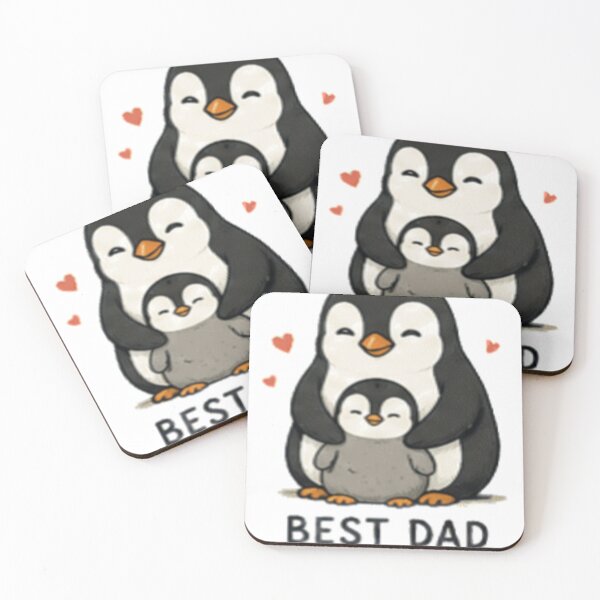 Item preview, Best Dad Ever Cute Penguins - Heartwarming Father's Day Gift designed and sold by GUINewAlex.
