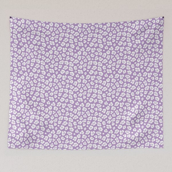 Item preview, Purple and White leopard print designed and sold by pattern-archive.