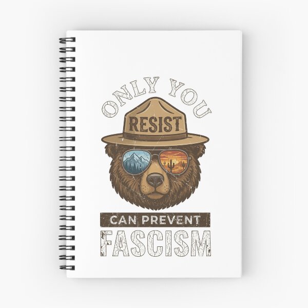 Item preview, Only You Can Prevent Fascism Resist Political Activist Patriot Freedom bear resist designed and sold by JonesFlora2025.