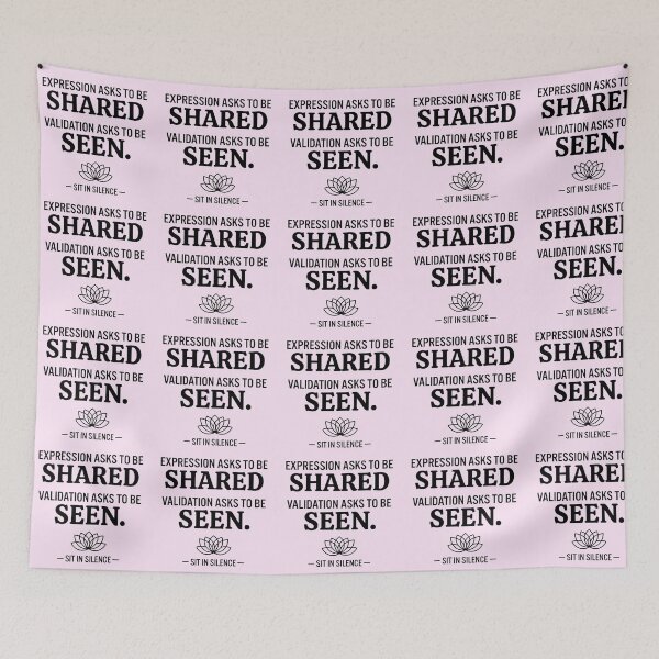 Item preview, Expression vs Validation Minimalist Quote.  designed and sold by SitInSilence24.