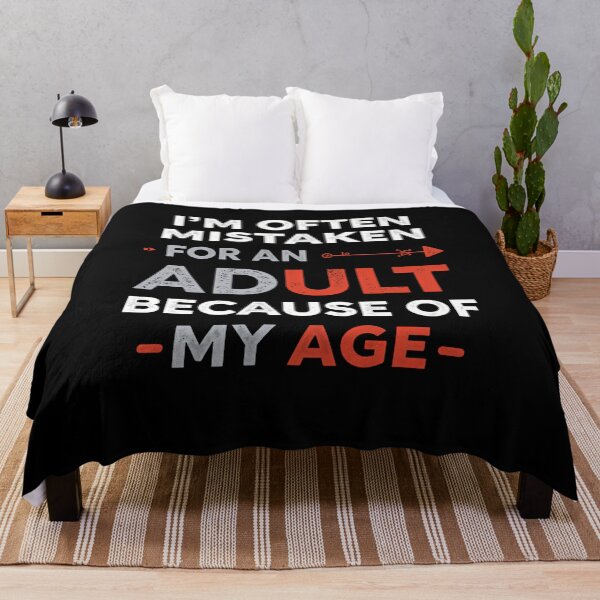 Item preview, I'm Often Mistaken For An Adult Because Of My Age Funny Teenager Young Adult Humor designed and sold by RetroMini2026.