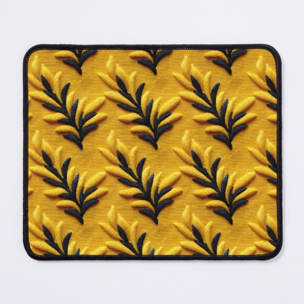 Item preview, Delicate Marigold Branch And Black Stem Embroidery Pattern designed and sold by igraphixart.