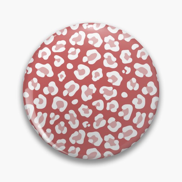 Item preview, Pastel Red and White leopard print designed and sold by pattern-archive.