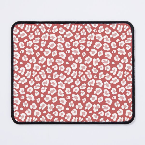 Item preview, Pastel Red and White leopard print designed and sold by pattern-archive.