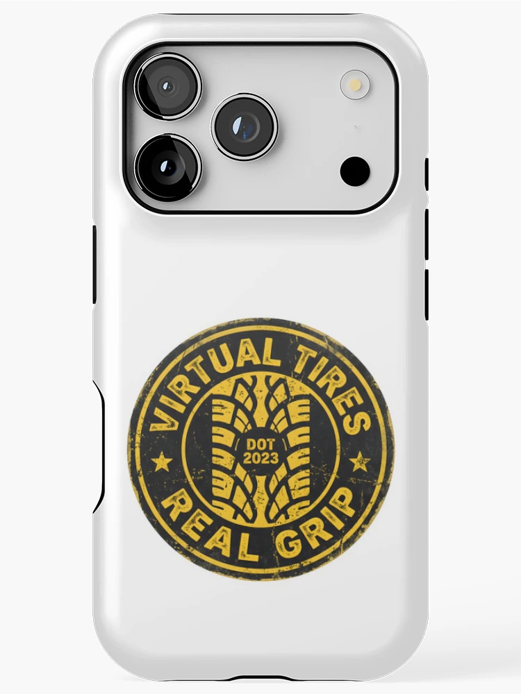 Thumbnail 1 of 4, iPhone Case, Virtual Tire Code 2023 - Sim Racing Humor designed and sold by GarageGraphics.
