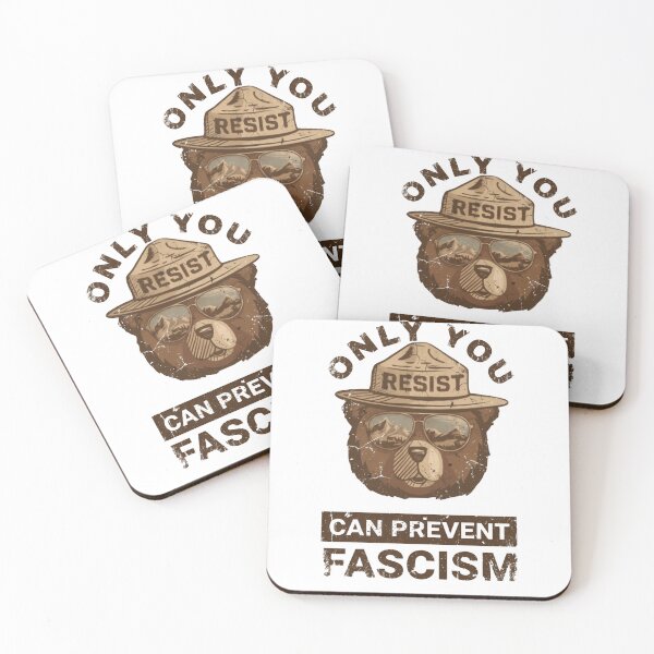 Item preview, Only You Resist Can Prevent Fascism Political Resistance Activist Democracy Freedom designed and sold by JonesFlora2025.