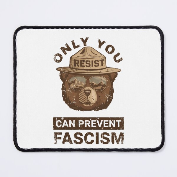 Item preview, Only You Resist Can Prevent Fascism Political Resistance Activist Democracy Freedom designed and sold by JonesFlora2025.