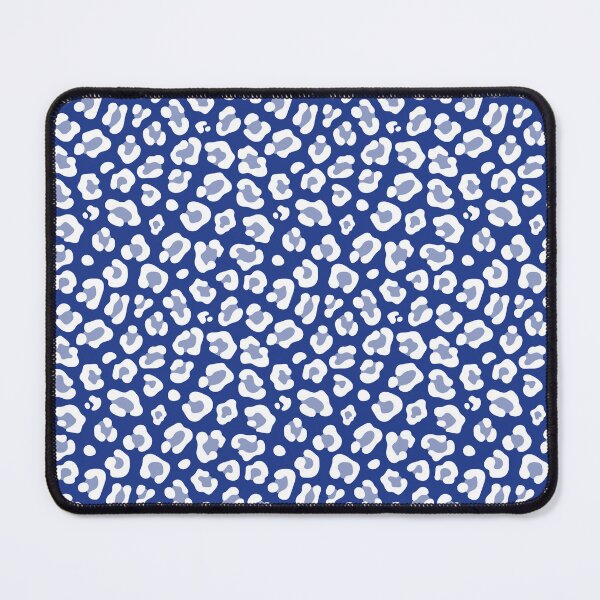 Item preview, Royal Blue and White leopard print designed and sold by pattern-archive.