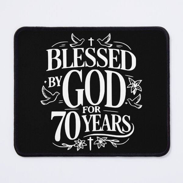 Item preview, Blessed By God For 70 Year Christian 70th Birthday designed and sold by giftfromheart.