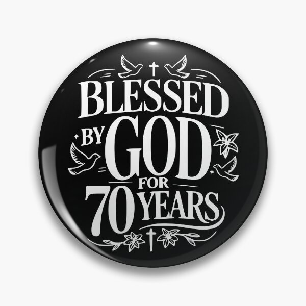 Item preview, Blessed By God For 70 Year Christian 70th Birthday designed and sold by giftfromheart.