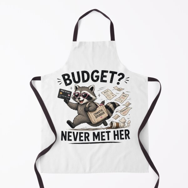 Item preview, Budget? Never Met Her – Funny Raccoon Money Humor Design designed and sold by MotylekAnia.