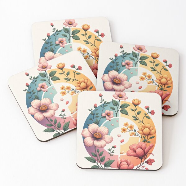 Item preview, Flowers in the color wheel of life designed and sold by Mianku | Für das Leben.