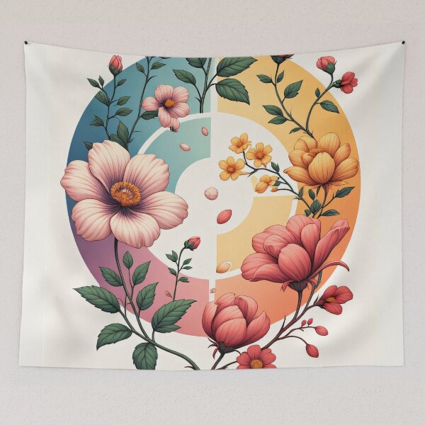 Item preview, Flowers in the color wheel of life designed and sold by Mianku | Für das Leben.