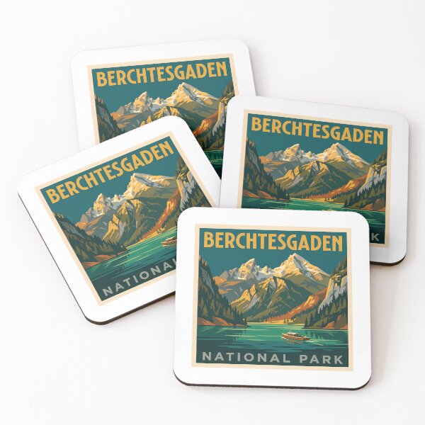 Item preview, Berchtesgaden National Park Germany WPA Retro Travel designed and sold by Digital Dreams Arts.