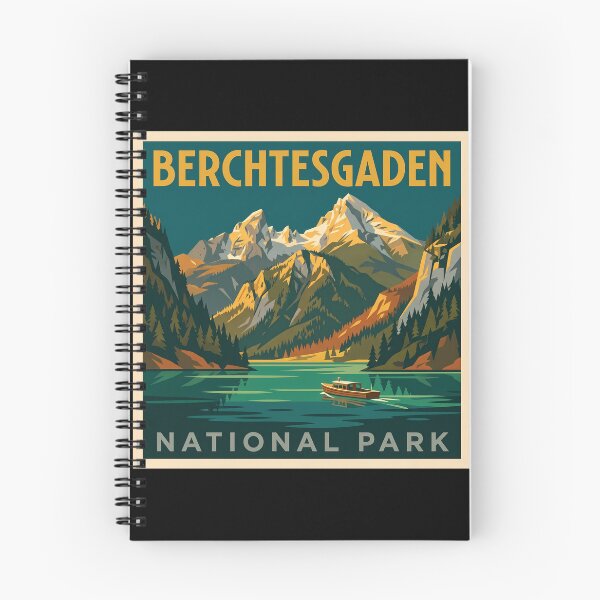 Item preview, Berchtesgaden National Park Germany WPA Retro Travel designed and sold by Digital Dreams Arts.