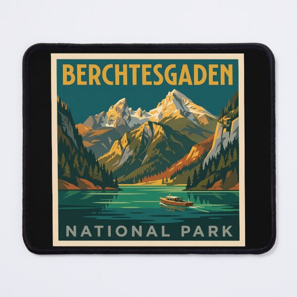 Item preview, Berchtesgaden National Park Germany WPA Retro Travel designed and sold by Digital Dreams Arts.