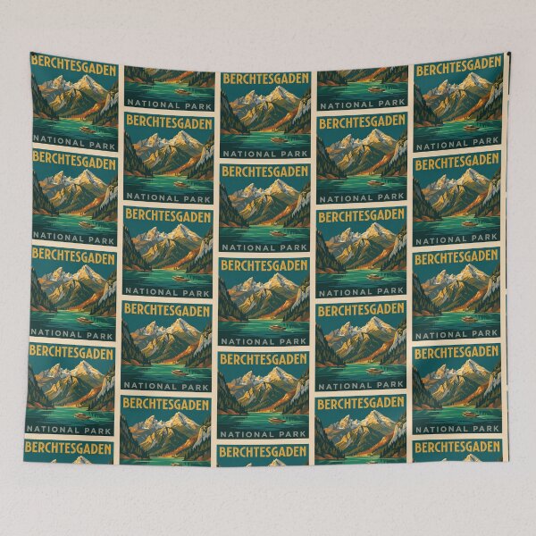 Item preview, Berchtesgaden National Park Germany WPA Retro Travel designed and sold by Digital Dreams Arts.